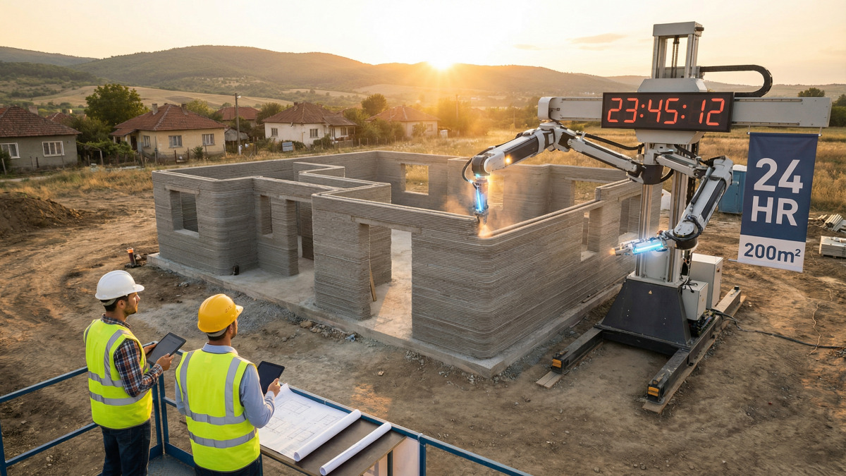 A robot builds a 200 m² house in 24 hours: a breakthrough that could solve the housing crisis