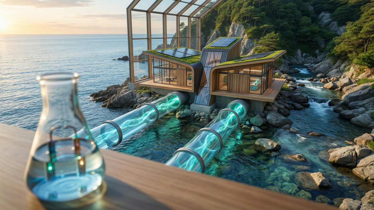 Japan generates electricity with saltwater and freshwater: a green power plant supplies homes while reducing CO2