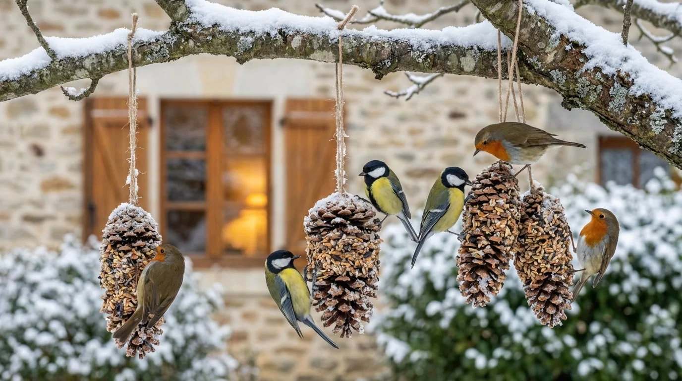 Freezing winter: this easy DIY with a simple treasure from the garden can really save the birds on your balcony