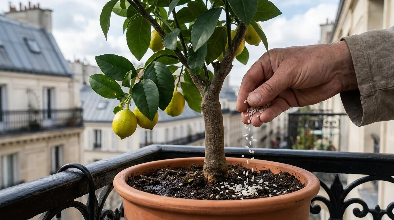 Potted lemon tree: why so many gardeners add this cereal to the soil (and what it changes)