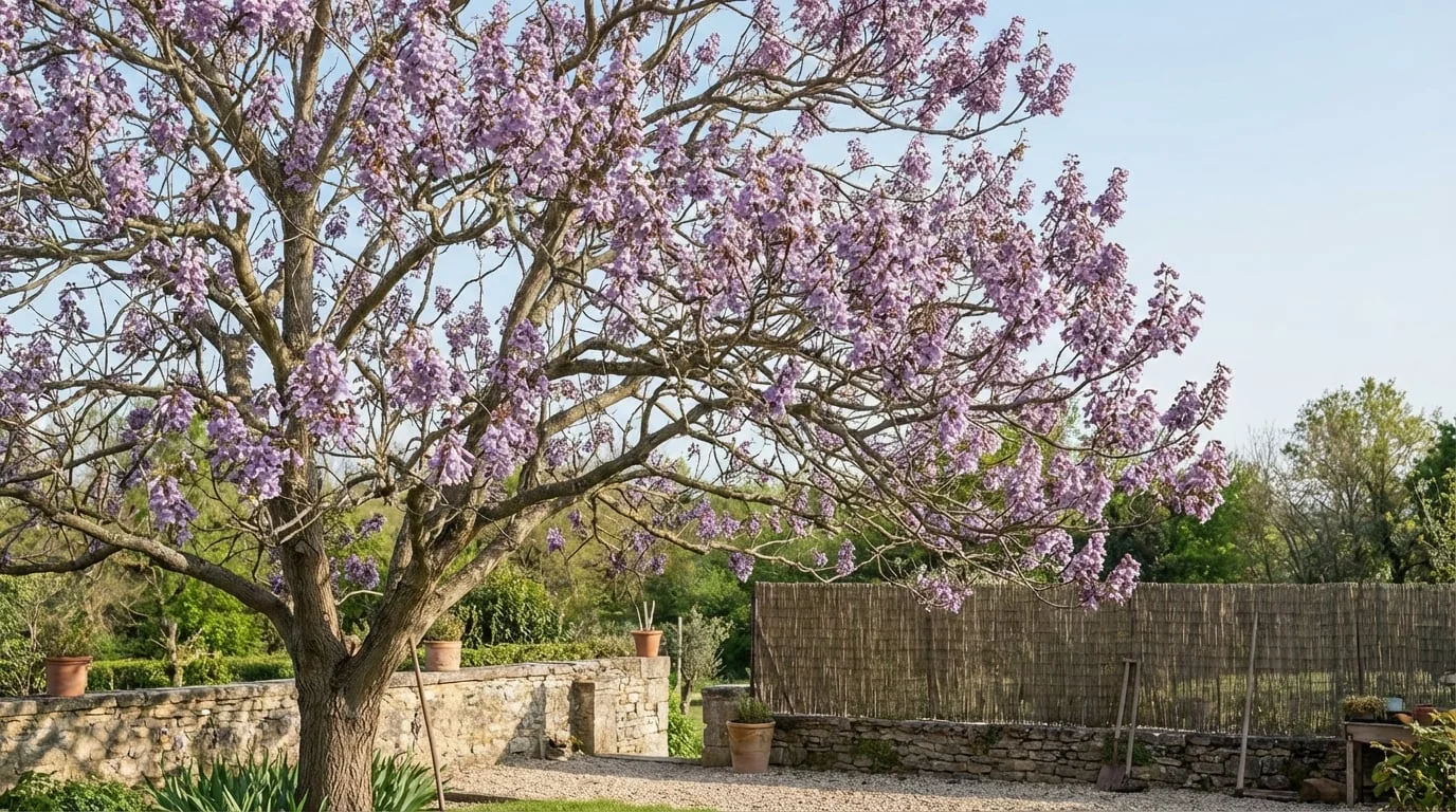 This tree grows as fast as bamboo, but its major asset is its remarkable flowering